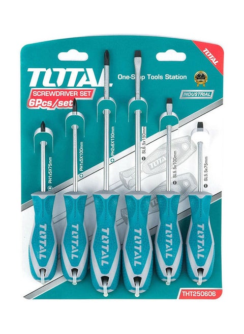 Tools 6 Pcs Screwdriver Set Multicolour 28 x 21.6 x 3.4cm
