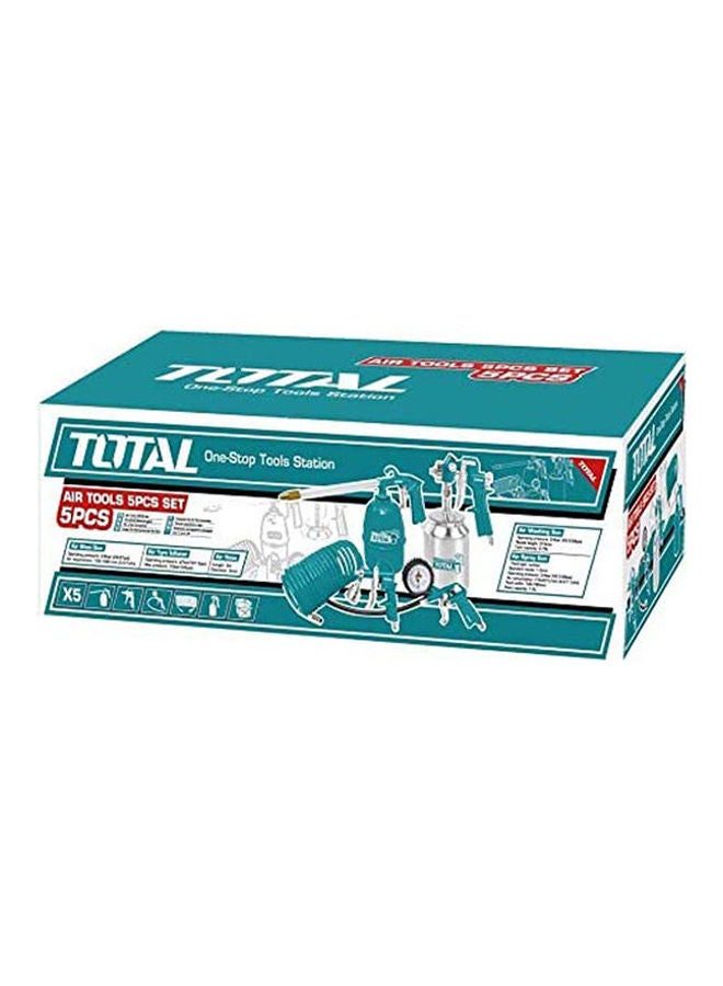 TOTAL - Total Air Tool Set 5 Pieces Tatk051 Multicolour 42 x 22.6 x 13.6cm - Image 1