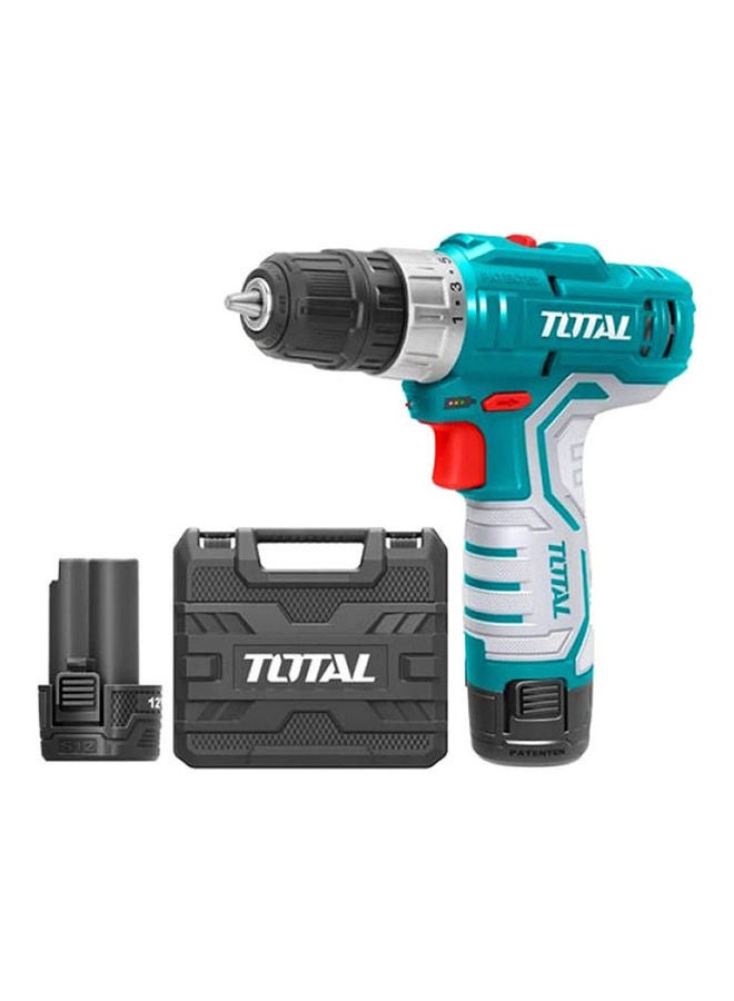 Total Tools - Lithuim-Ion Cordless Drill Blue 34.17 x 25.2 x 11cm - Image 1