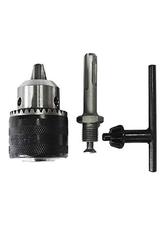 Drill Chuck 13 Mm With Key And Sds-Plus Ader Balck 13.6 x 5.2 x 5.2cm