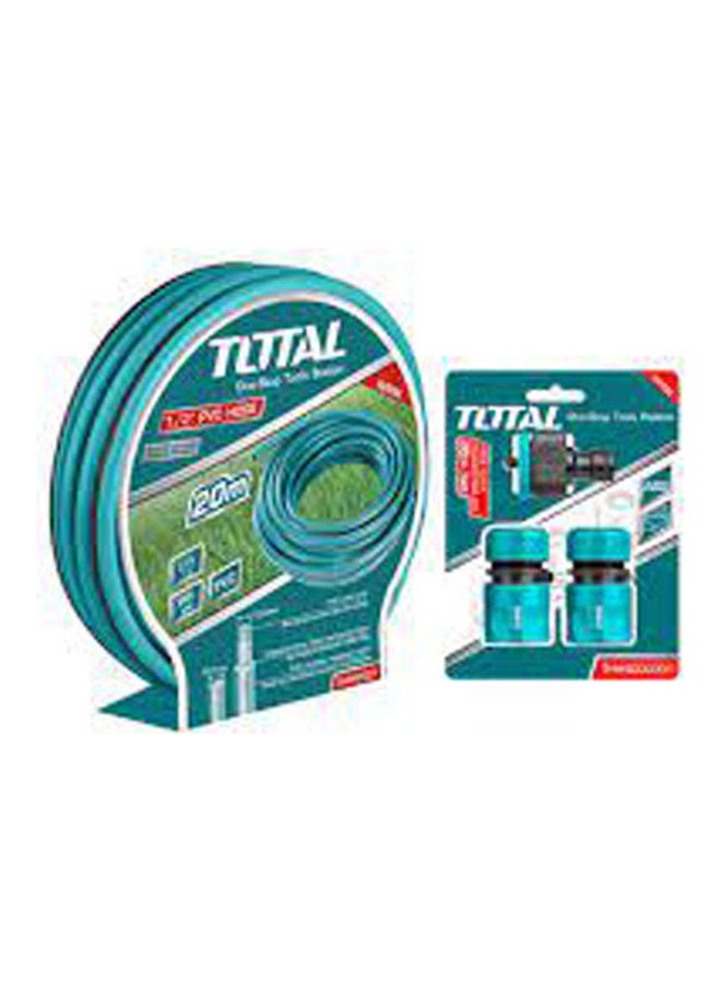 TOTAL - Water Hose Heavy Duty W Set Of 3 Connectors Blue 20meter - Image 1