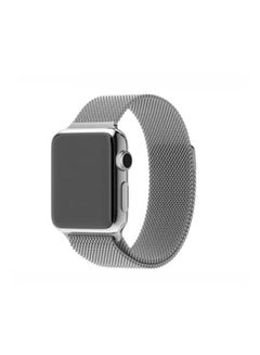HuHa Replacement Strap Watchband For Apple Watch Series 7 45mm / 6 / SE / 5 / 4 44mm / 3 / 2 / 1 42mm Silver  - Image 2