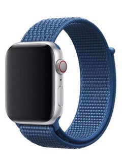 HuHa Replacement Strap Watchband For Apple Watch Series 7 45mm / 6 / SE / 5 / 4 44mm / 3 / 2 / 1 42mm Blue  - Image 1