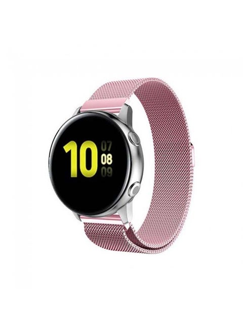 Replacement Milanese Steel Band For Samsung Galaxy Watch Active/Active2 Pink