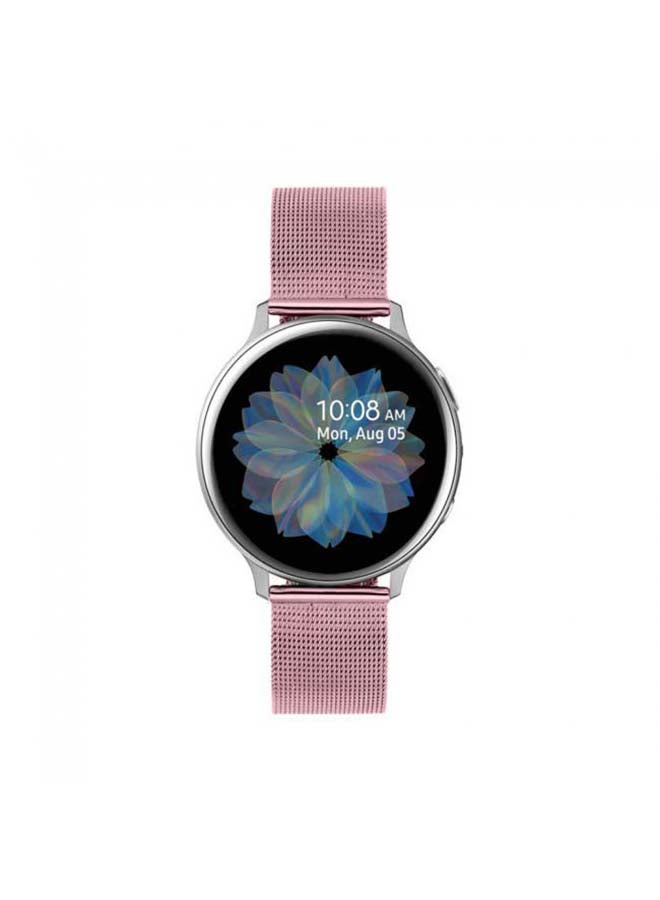 MARGOUN - Replacement Milanese Steel Band For Samsung Galaxy Watch Active/Active2 Pink - Image 1