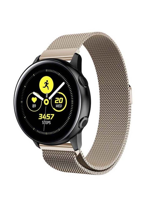 Replacement Milanese Steel Band For Samsung Galaxy Watch Active/Active2 Vintage Gold