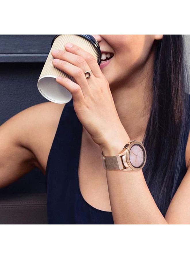 MARGOUN - Replacement Milanese Steel Band For Samsung Galaxy Watch Active/Active2 Vintage Gold - Image 1