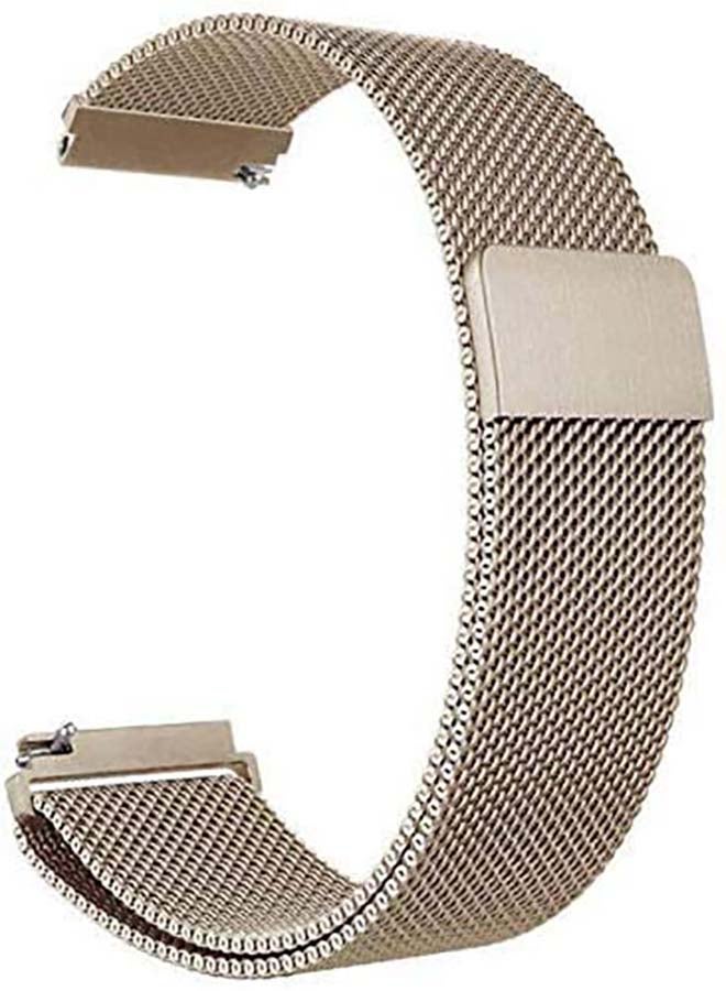 MARGOUN - Replacement Milanese Steel Band For Samsung Galaxy Watch Active/Active2 Vintage Gold - Image 1