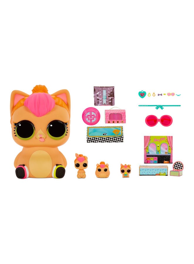 L.O.L. SURPRISE! Big Pet Neon Kitty With Surprises MGA-577720 16.51x30.48x30.48cm - Image 1