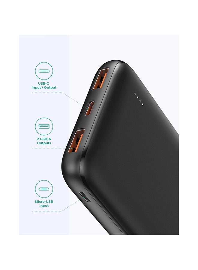 Aukey 10000 mAh Power Bank 20W PD & USB-C Black  - Image 5