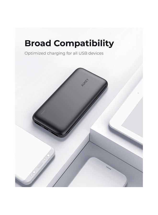 Aukey 10000 mAh Power Bank 20W PD & USB-C Black  - Image 4