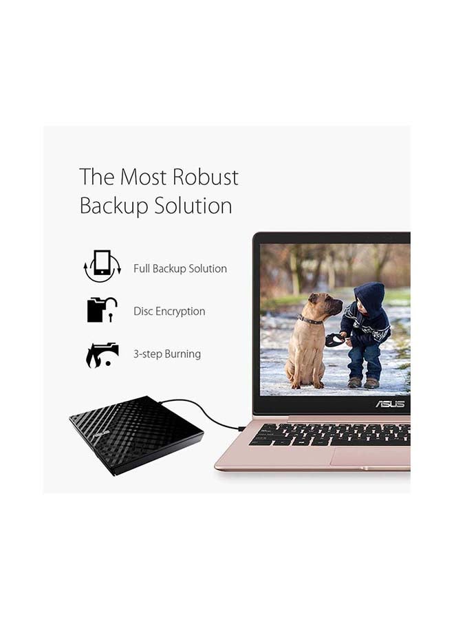 أسوس - محرك أقراص خارجي SDRW-08D2S-U Lite بمنفذ USB 2.0 - Image 1