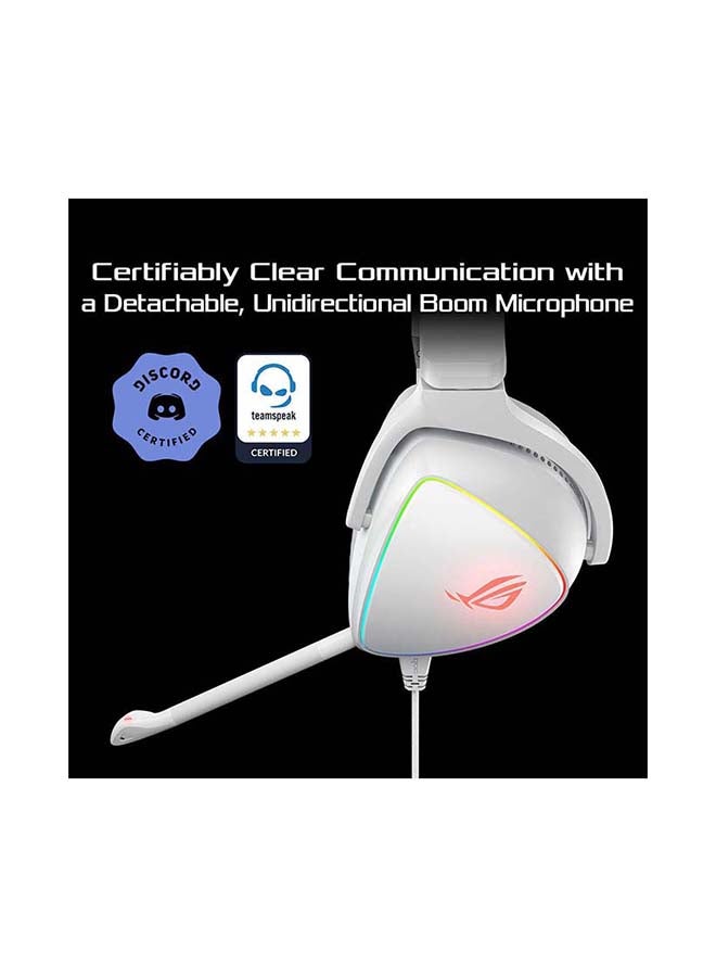 ASUS ROG Delta Gaming Headset With RGB Light White Edition - Image 3
