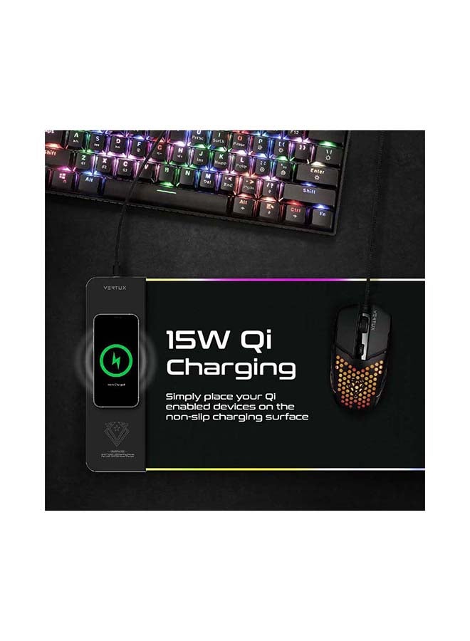 VERTUX Raftpad Anti-Friction LED Gaming Mouse Pad 15W  - Image 3