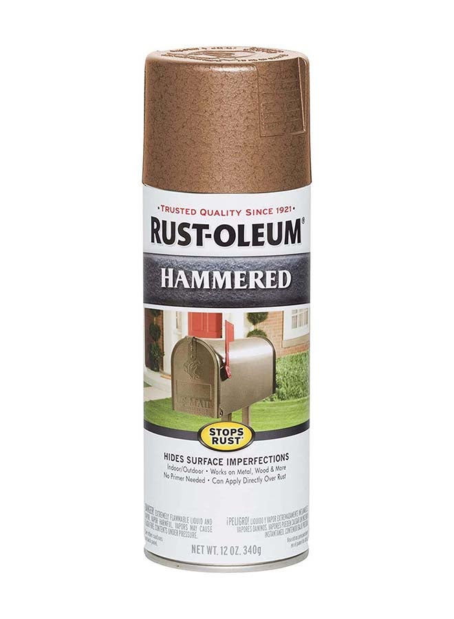 RUST-OLEUM Stops Rust Hammered Spray Paint Copper  - Image 1