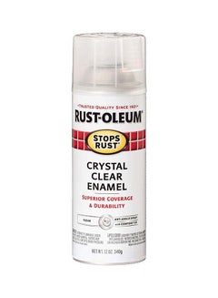 Stops Rust Gloss Enamel Spray 12 Oz Crystal Clear
