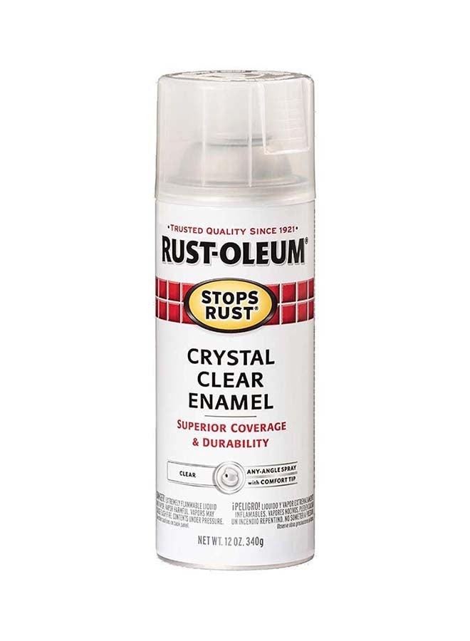RUST-OLEUM - Stops Rust Gloss Enamel Spray 12 Oz Crystal Clear - Image 1