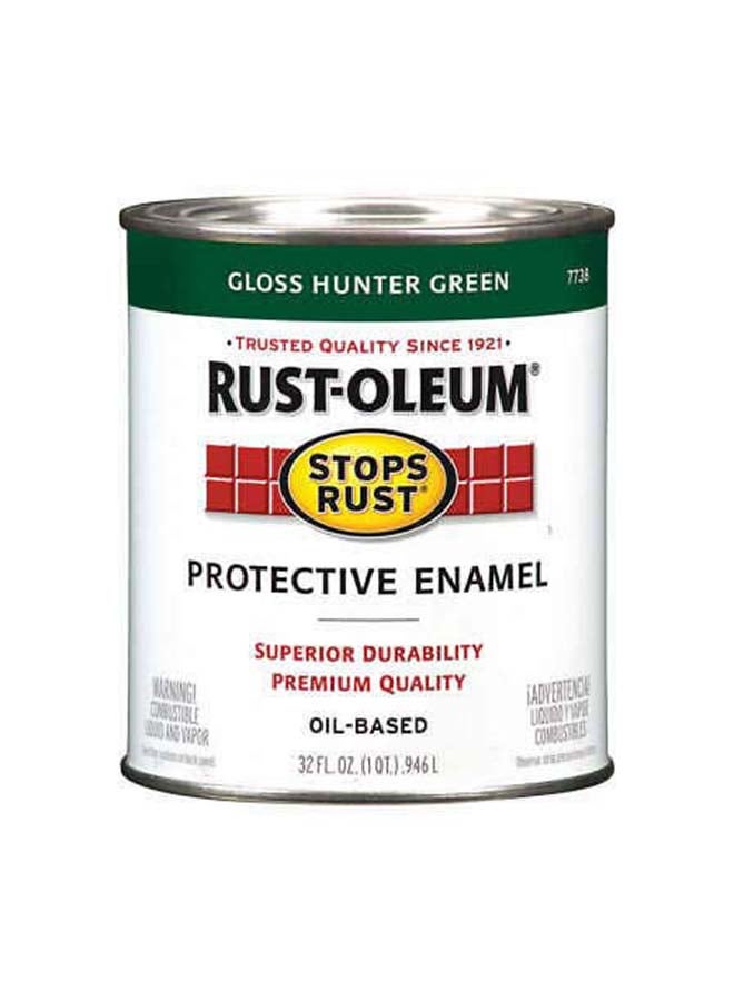 RUST-OLEUM - Stop Rust Protective Enamel Gloss Hunter Green 236ml - Image 1