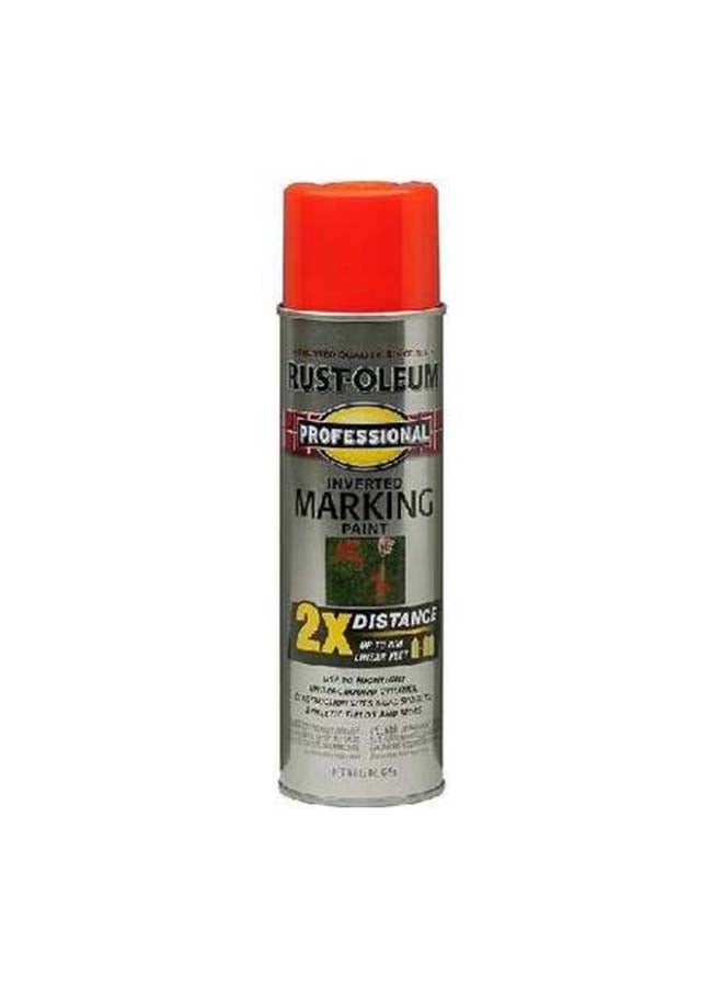 RUST-OLEUM - Inverted Marking Paint Spray Fluorescent Orange - Image 1