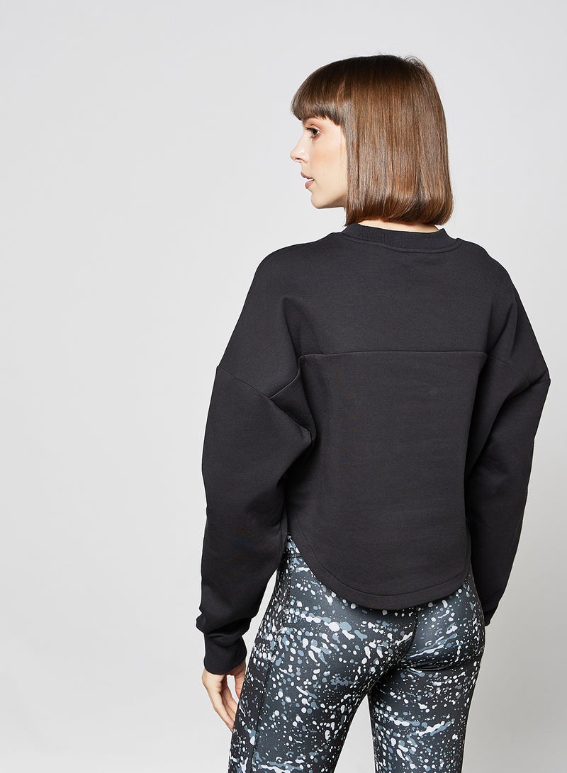 Reebok - DreamBlend Cotton Midlayer Training Sweatshirt Black - Image 1