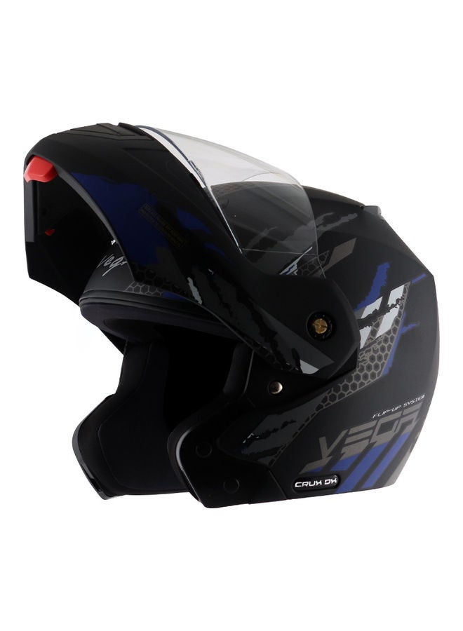 Crux DX Checks Flip-Up Motorcycle Helmet