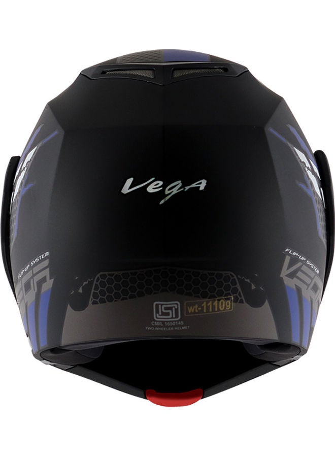 Crux DX Checks Flip-Up Motorcycle Helmet