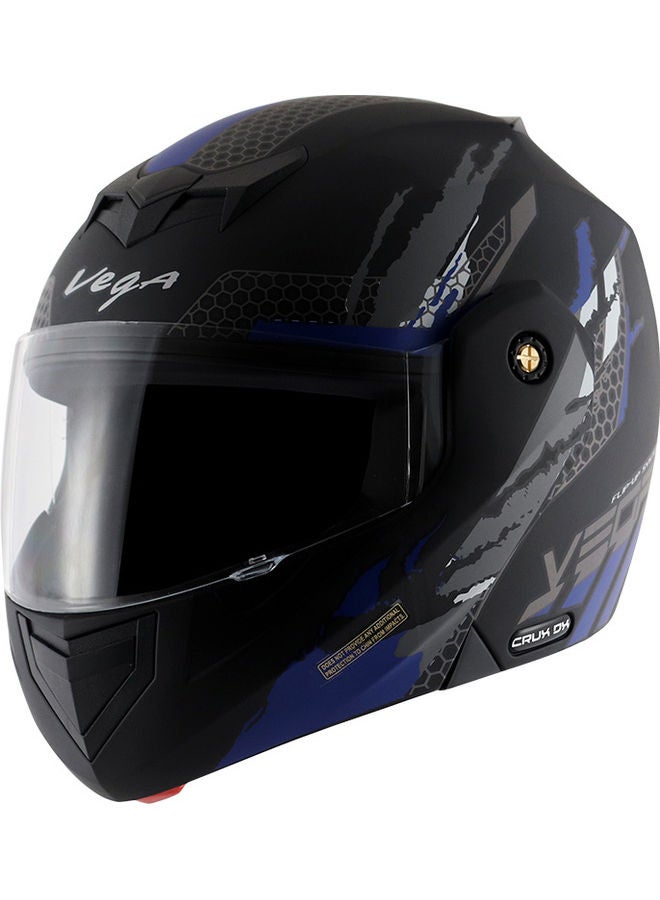 Crux DX Checks Flip-Up Motorcycle Helmet