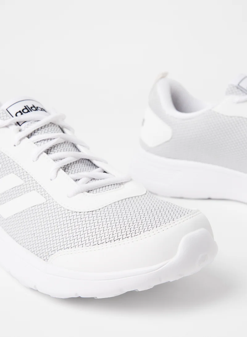 adidas حذاء جري كلير فاكتور لون أبيض/ أسود