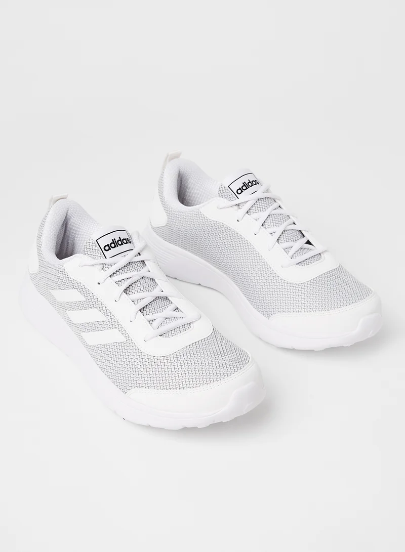 adidas حذاء جري كلير فاكتور لون أبيض/ أسود