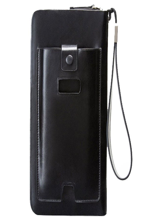 بايلليري محفظة بسحاب وكباس للرجال أسود - Image 2