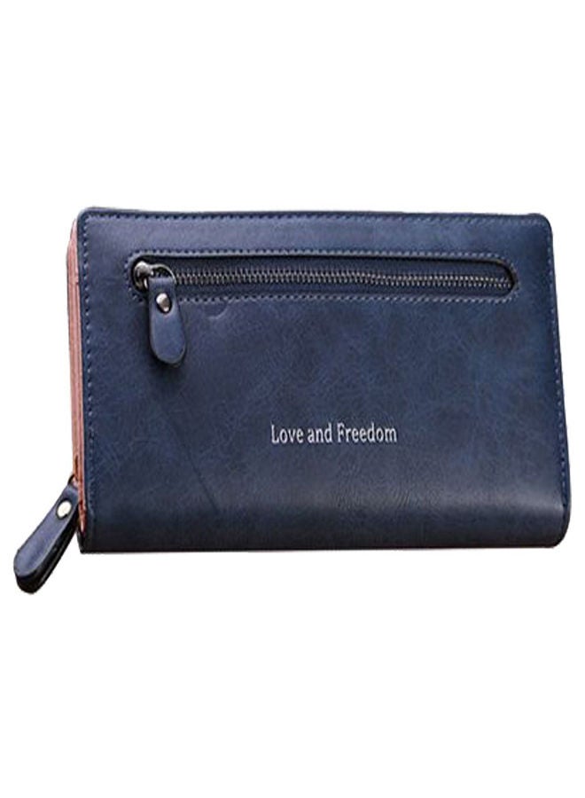 New Leather Women Wallet Coin Pocket Hasp Card Money Bags Soft Holder Casual Ladies Clutch Wallet Long Female Purse Blue  - Image 1