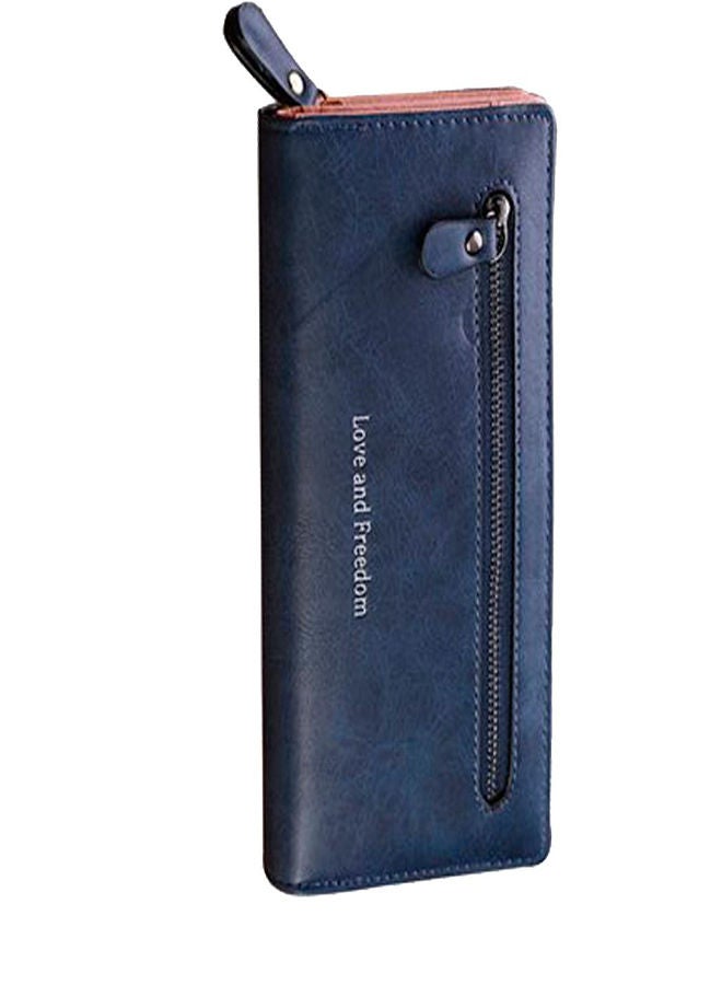 New Leather Women Wallet Coin Pocket Hasp Card Money Bags Soft Holder Casual Ladies Clutch Wallet Long Female Purse Blue  - Image 4