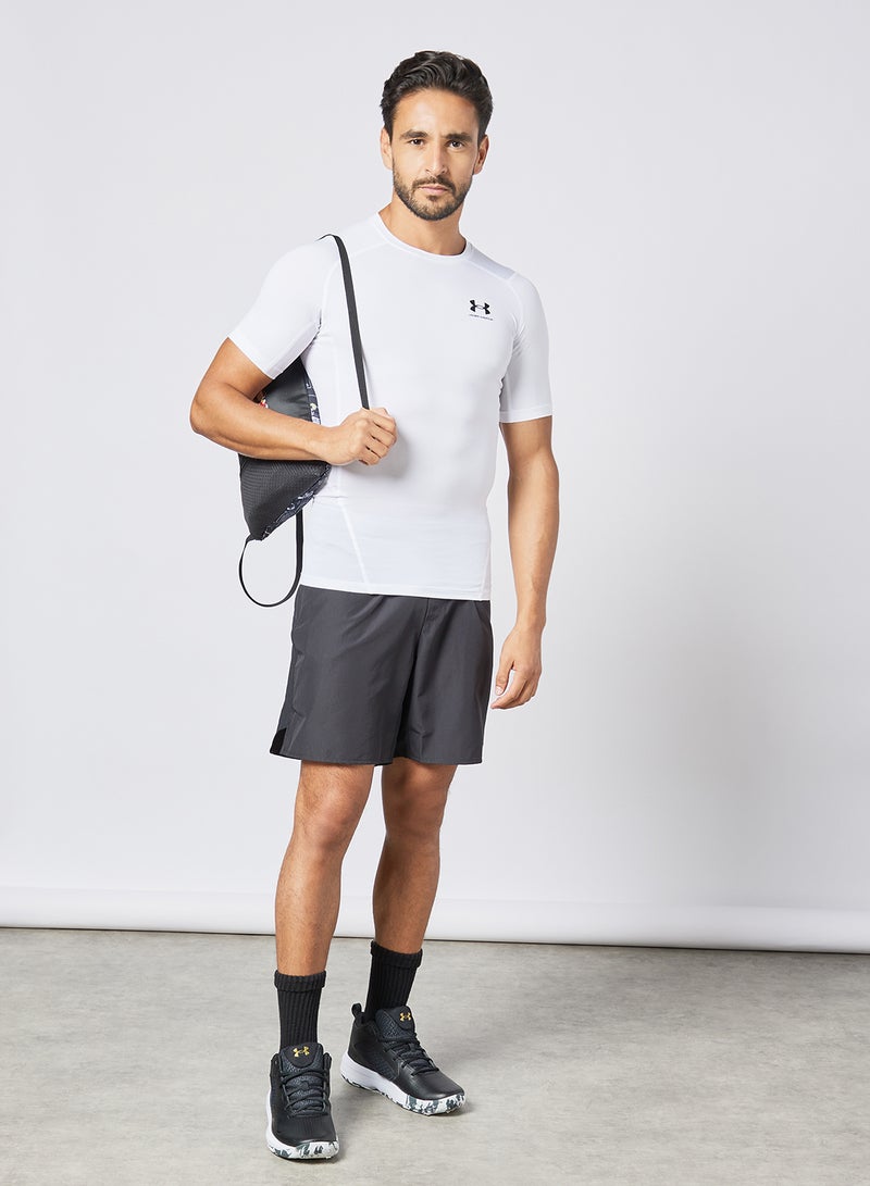 UNDER ARMOUR HeatGear Armour T-Shirt White  - Image 3
