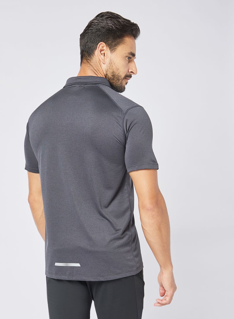 Athletiq - Essential Sports Collared Polo Dark Grey - Image 1