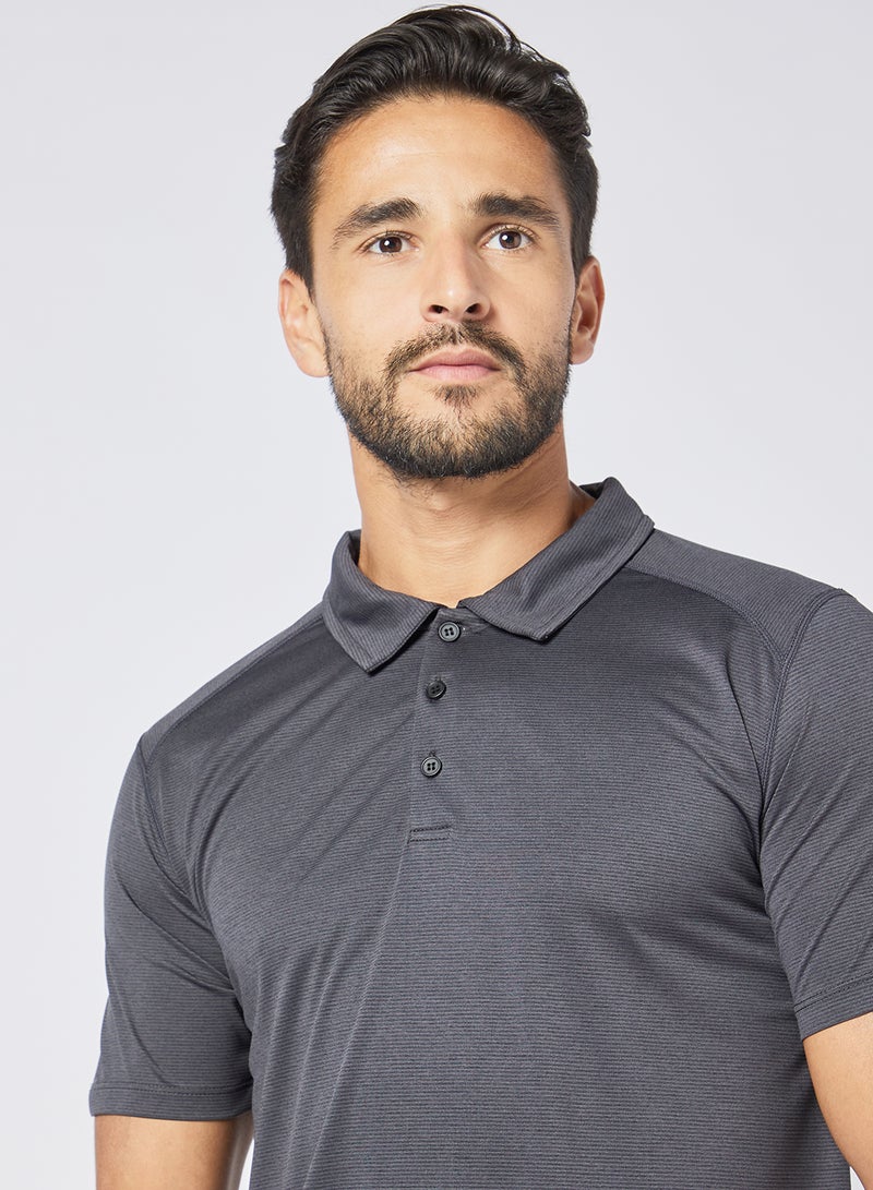 Athletiq - Essential Sports Collared Polo Dark Grey - Image 1