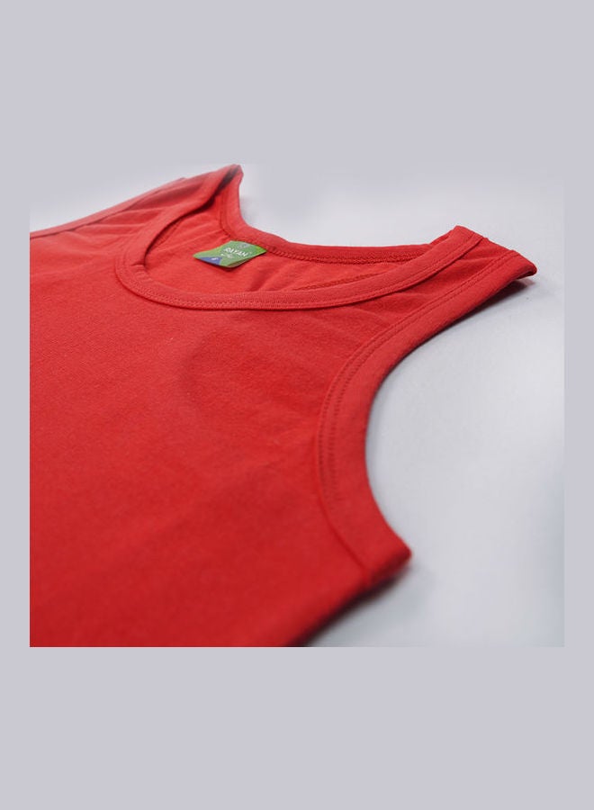 Rayan 6-Piece Undershirt And Boxer Underwear Set Red - Image 4