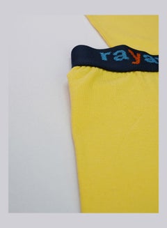 Rayan 6-Piece Undershirt And Boxer Underwear Set Yellow  - Image 3