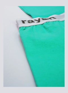 Rayan 6-Piece Undershirt And Boxer Underwear Set Sea Green  - Image 3