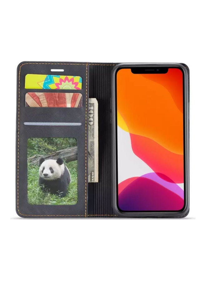 غطاء حماية واق مزود بفتحة مغناطيسية لهاتف آيفون 13 برو ماكس أسود - Image 3