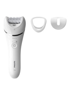 Philips BRE700 Series 8000 Wet and Dry Epilator White/Silver 18x7x7cm  - Image 1