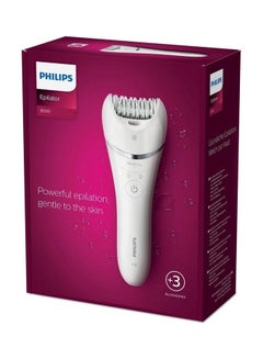 Philips BRE700 Series 8000 Wet and Dry Epilator White/Silver 18x7x7cm  - Image 2