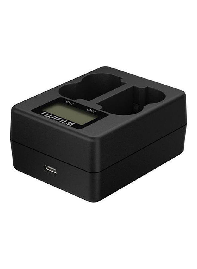FUJIFILM Dual Battery Charger Black - Image 1