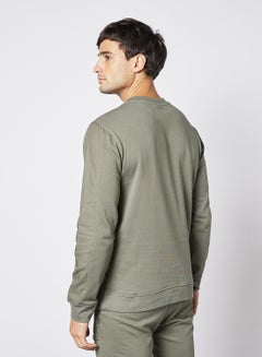 Tech Crew Neck Sweatshirt Green/Grey - v1634489114/N45402560V_4