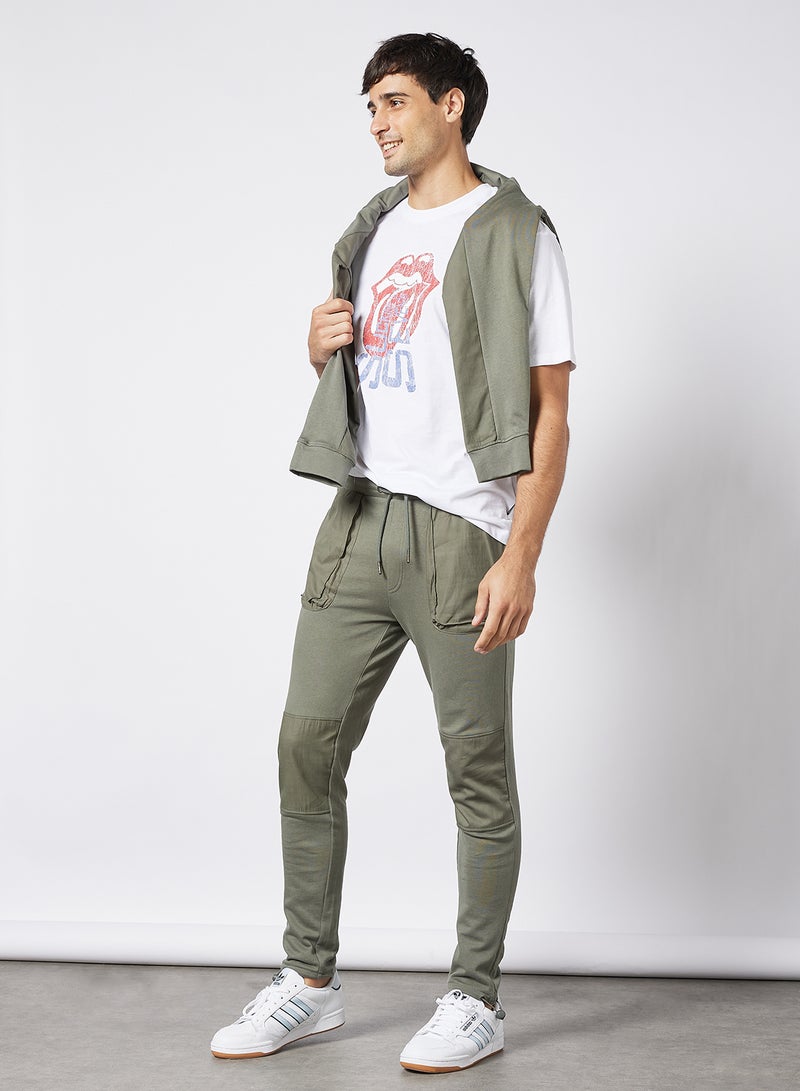 Only & Sons - Tech Sweatpants Green/Grey - Image 1