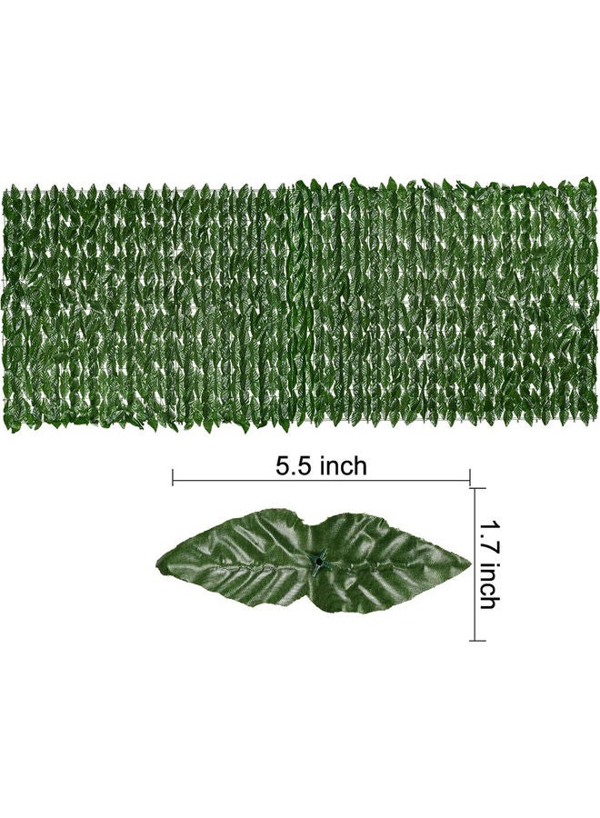 LINGWEI Artificial Privacy Leaf Garden Fence Screening Rolls Green 100x100cm  - Image 5