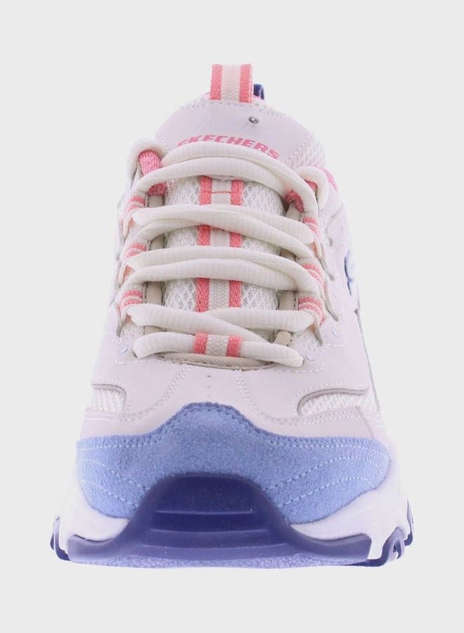 SKECHERS Women's D'Lites Low Top Sneakers Multicolour  - Image 3