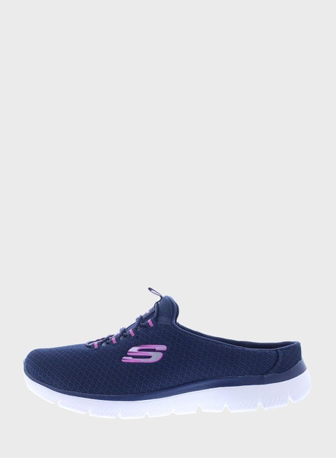Summits Comfort Slip Ons Navy Blue