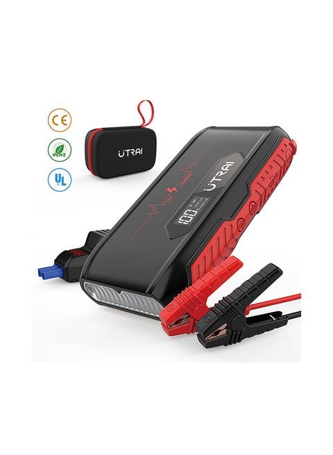 Utrai Jstar 3 جهاز تشغيل السيارة المحمول مع منفذ USB بمصباح يدوي LED