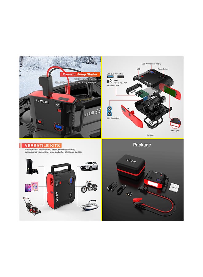 Generic - Utrai Jstar 5 Portable Jump Starter with Air Compressor - Image 1