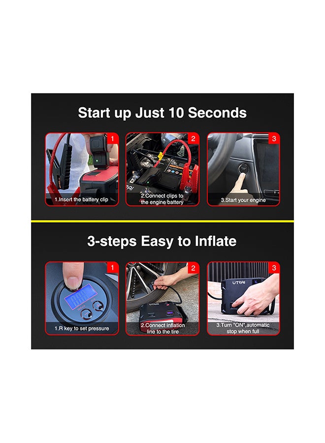 Generic - Utrai Jstar 5 Portable Jump Starter with Air Compressor - Image 1